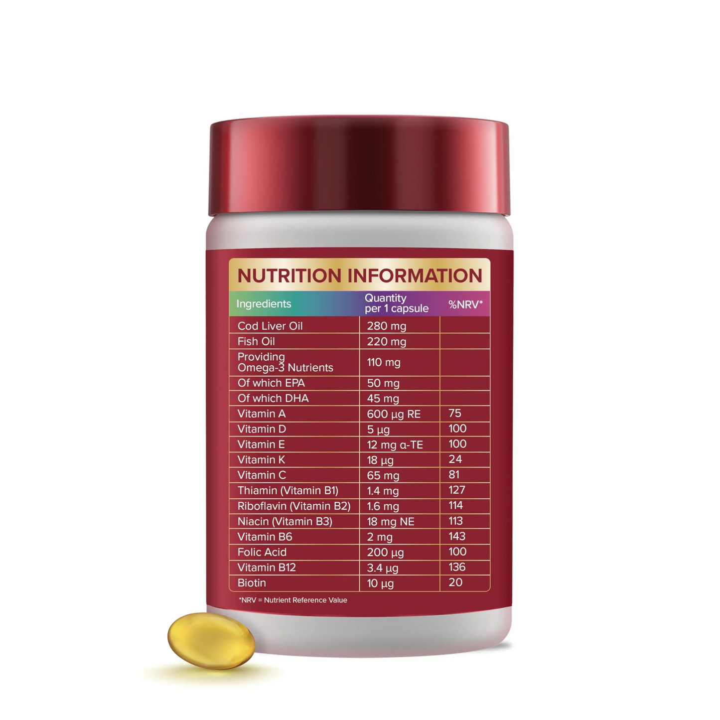 Cod Liver Oil Plus Multivitamins- 30 Capsules