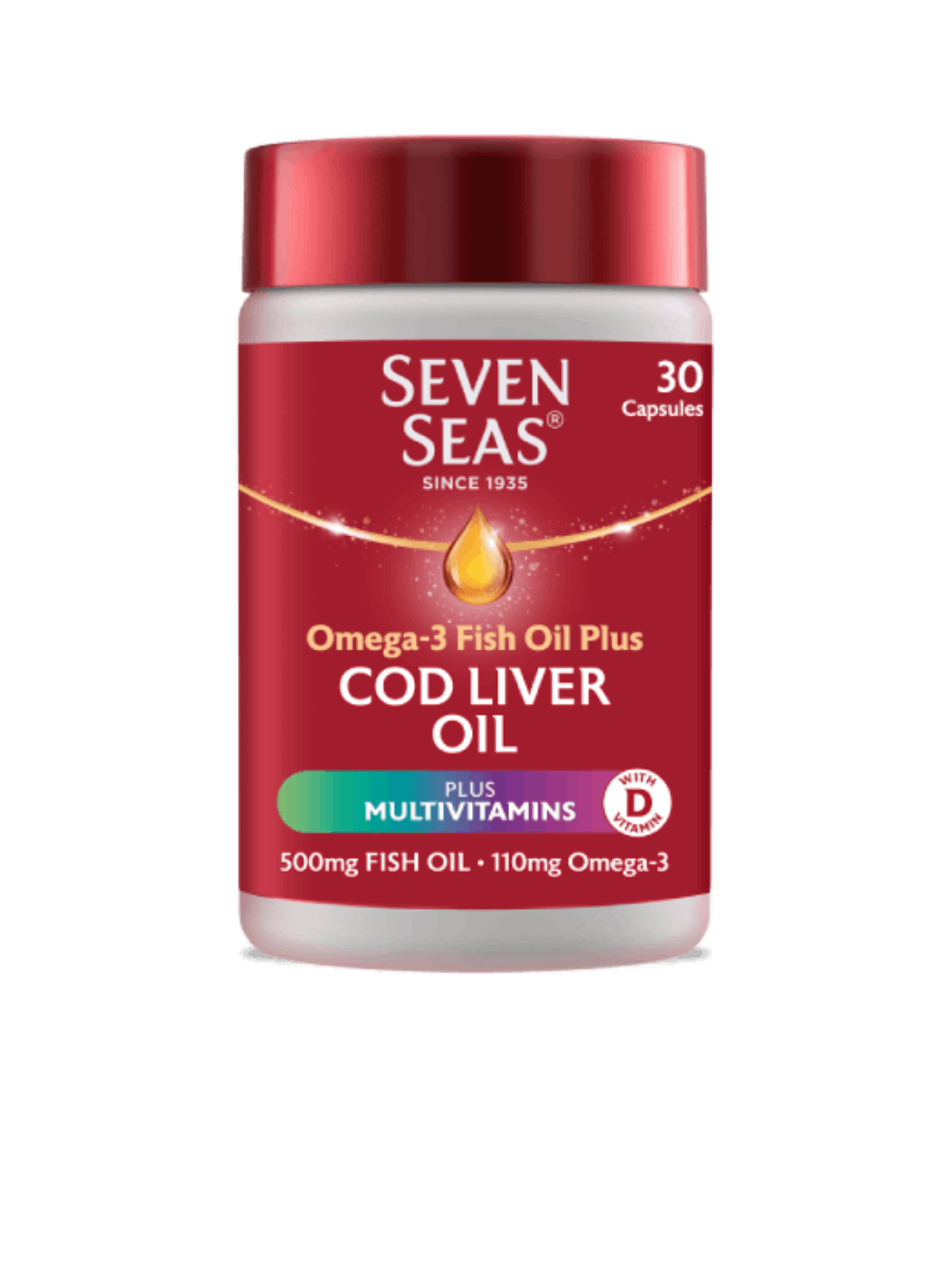 Cod Liver Oil Plus Multivitamins- 30 Capsules
